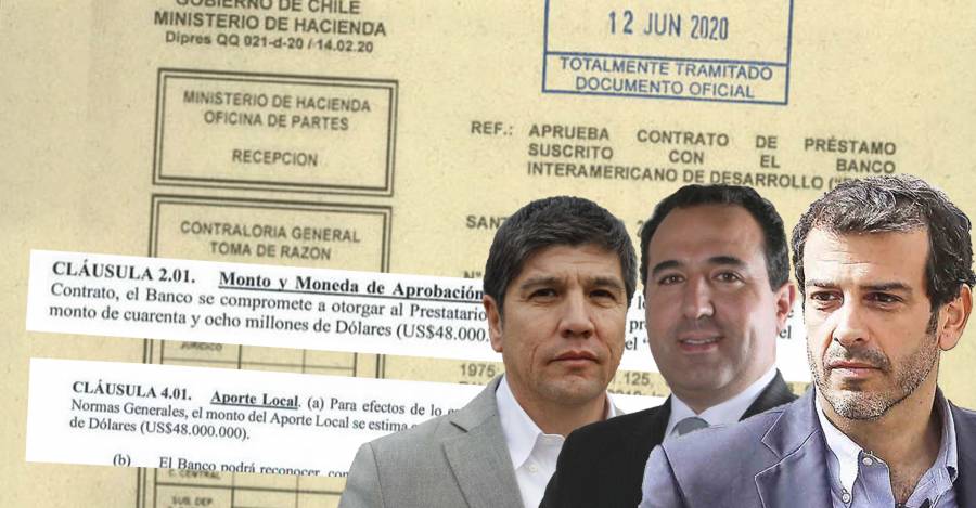 M. Monsalve (subsecretario del Interior); J.F. Galli (ex subsecretario del Interior); R. Delgado (ex ministro del Interior).
