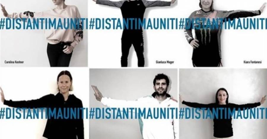 Campaña de distanciamiento social frente al coronavirus, en Italia