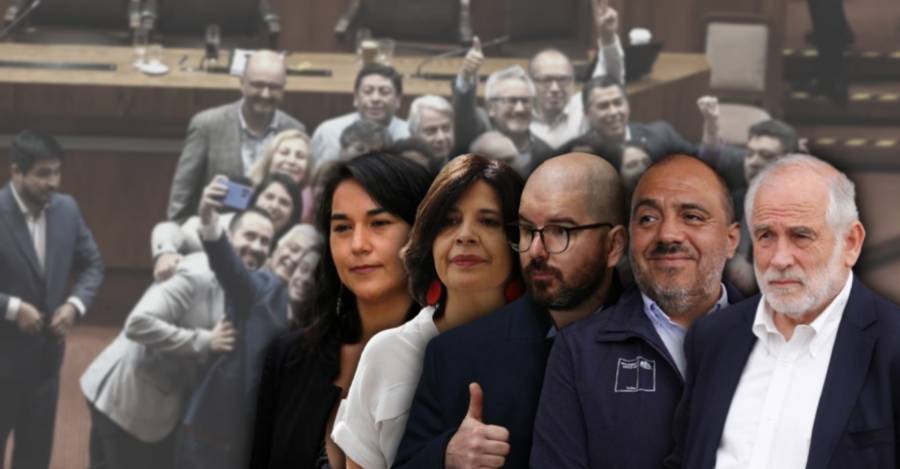 Izkia Siches, Marcela Ríos, Giorgio Jackson, Marco Antonio Ávila y Carlos Montes.