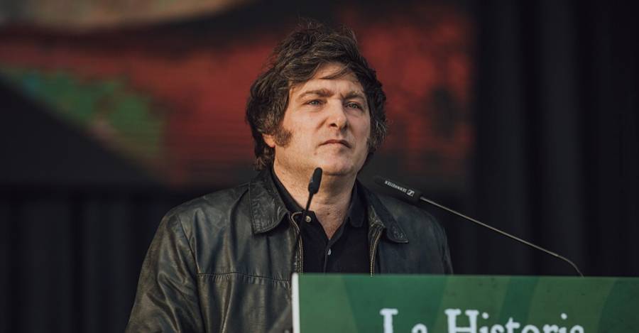 Javier Milei en evento VOX 2022.