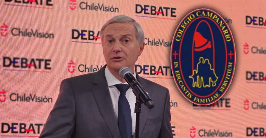José Antonio Kast durante la rueda de prensa del debate presidencial.