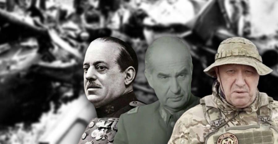 José Sanjurjo, Óscar Bonilla y Yevgueni Prigozhin.