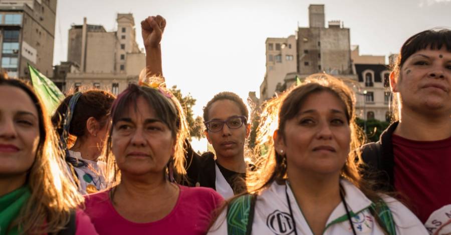 Huelga feminista en Buenos Aires / Karina Aliaga / Migrar Photo
