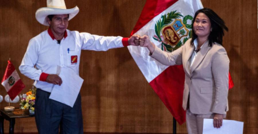 Pedro Castillo y Keiko Fujimori