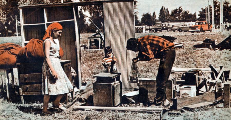 Las tomas de terrenos aumentaron a fines de los años 50.