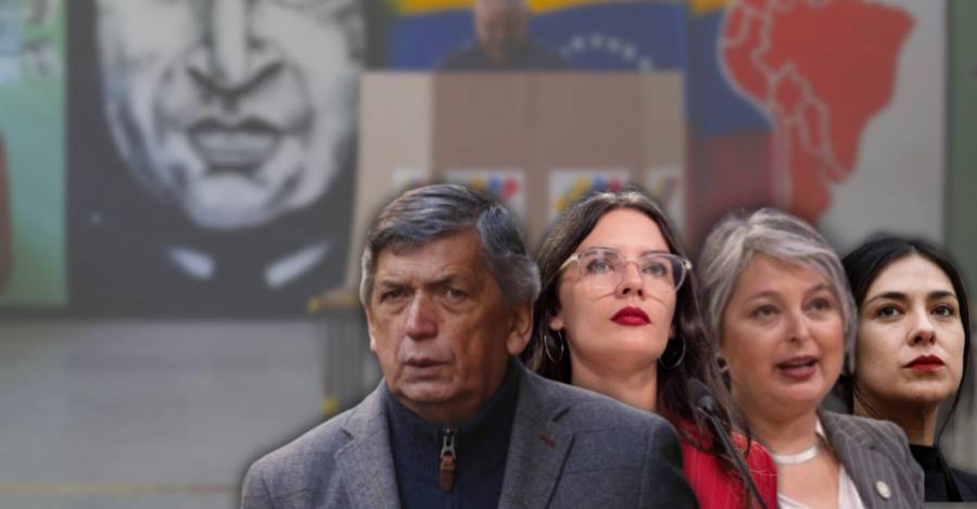 Lautaro Carmona, Camila Vallejo, Jeannette Jara y Karol Cariola.