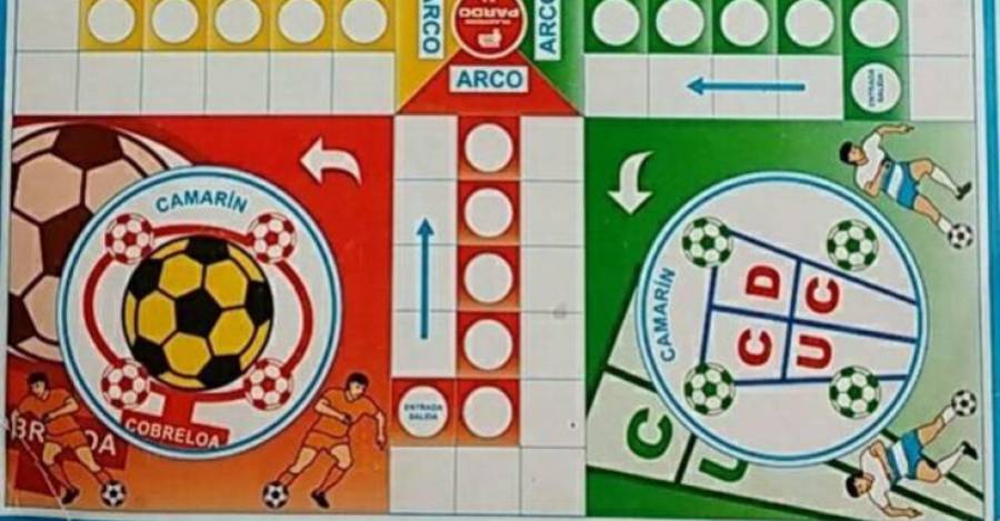 Ludo con cuatro equipos del fútbol chileno.