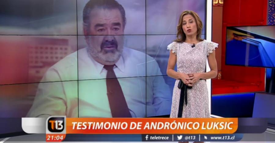 Marzo del 2016 cuando Luksic ofrecía su testimonio a Canal 13 sin transparentar que era su dueño