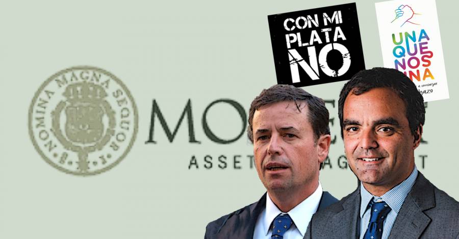 Rodrigo Pérez Mackenna, ex ministro de Piñera y Fernando Tisné, de Moneda Asset Management.