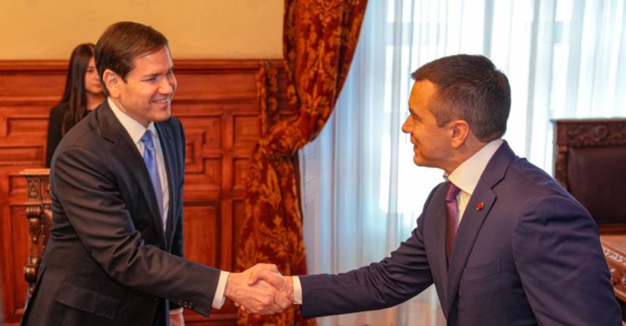 Marco Rubio y Daniel Noboa. Marco Rubio y Daniel Noboa.