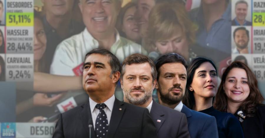 Mario Desbordes, Sebastián Sichel, Tomás Vodanovic, Macarena Ripamonti y Carla Amtmann.