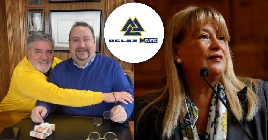 Migueles y Yáber, logo de Belaz Movitec y Vivanco. Migueles y Yáber, logo de Belaz Movitec y Vivanco.