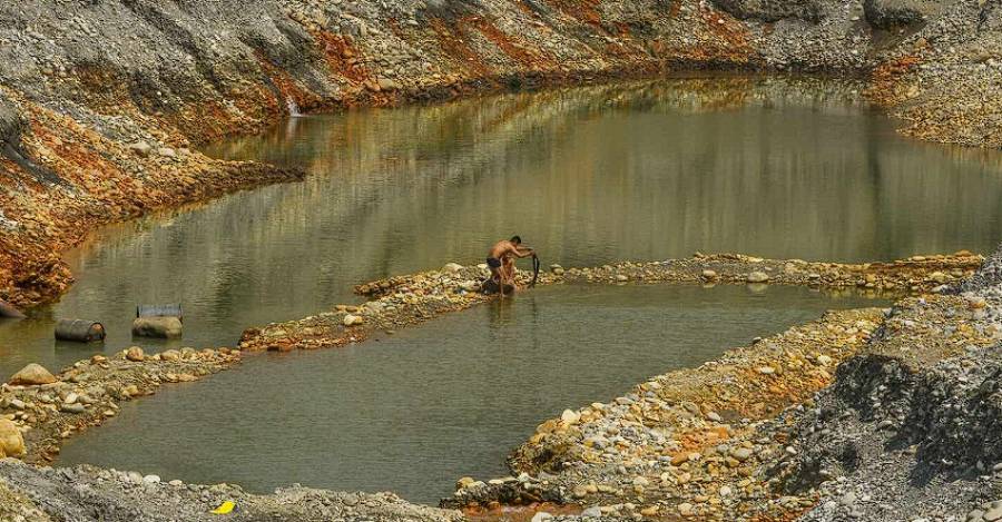Minería de oro en Bolivia. Foto CEDIB.