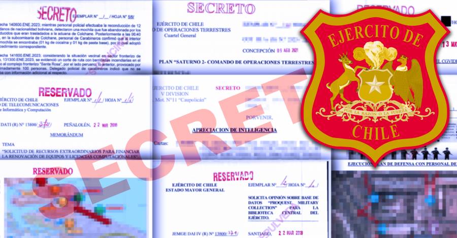 Documentos del Ejército filtrados por Rhysida.