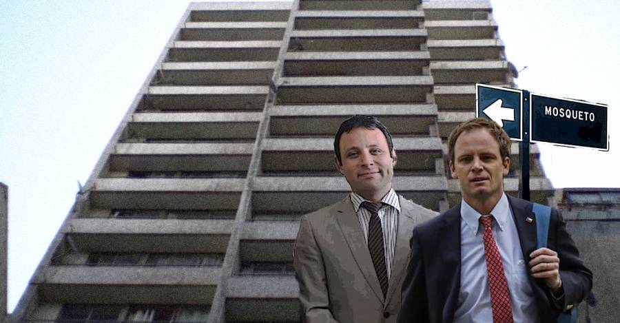 Edificio de Mosqueto 552 - En la imagen, Orlando Durán y Arturo Zúñiga.