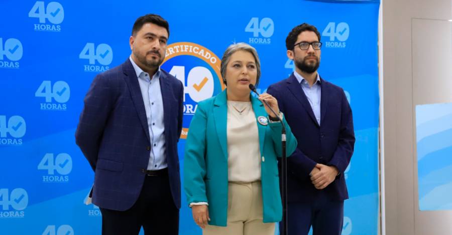 Pablo Zenteno, Jeannette Jara, Giorgio Boccardo.