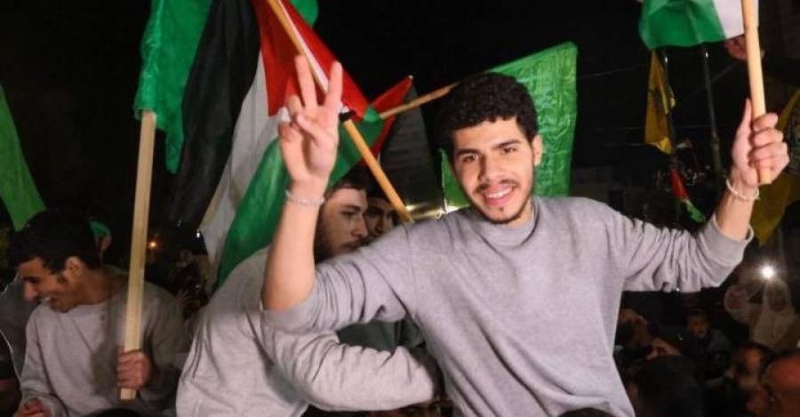 Palestinos liberados fueron aclamados en Cisjordania,