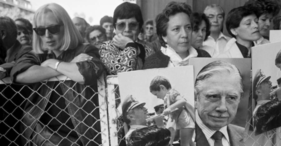 Partidarios de Pinochet - Crédito: Álvaro Hoppe.