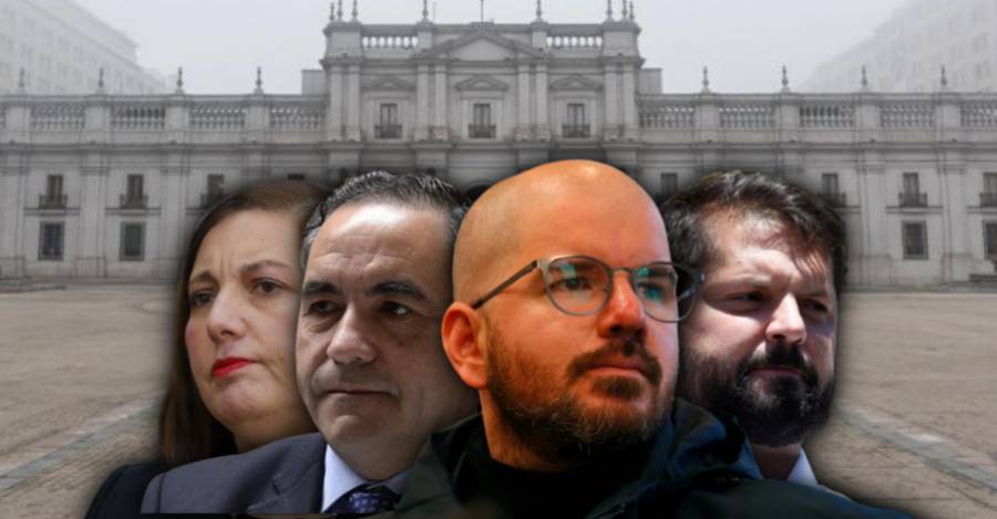 Paulina Vodanovic, Fidel Espinoza, Giorgio Jackson y Gabriel Boric.
