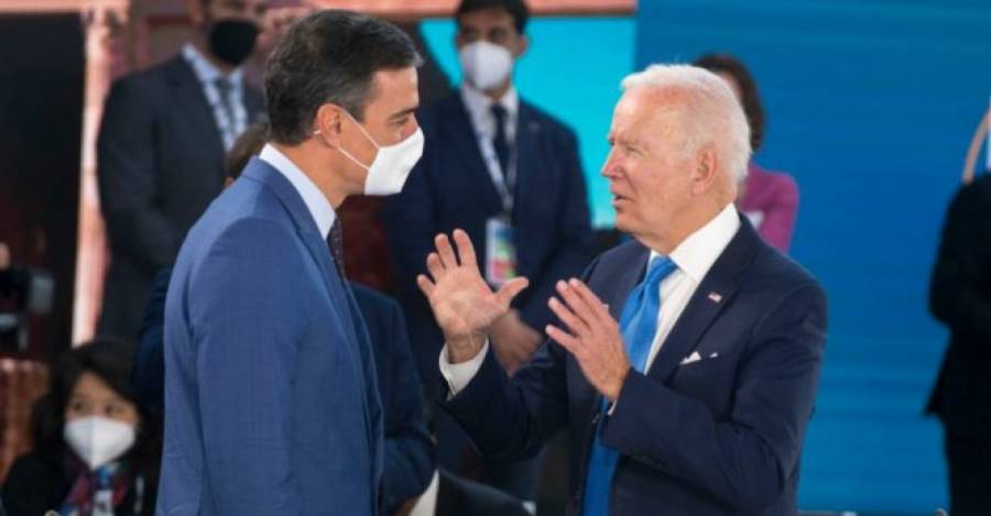 Pedro Sánchez y Joe Biden. Foto: Carofei (Zuma Press)