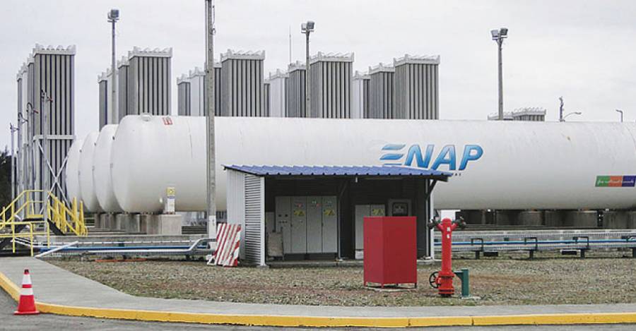 Planta de regasificación de Enap en Pemuco. 