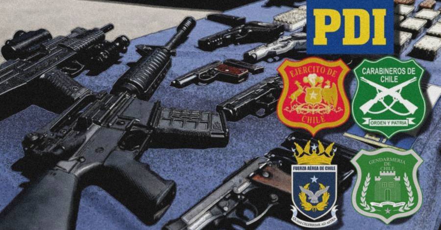 FF. AA. y de Orden que registran armas perdidas y/o robadas