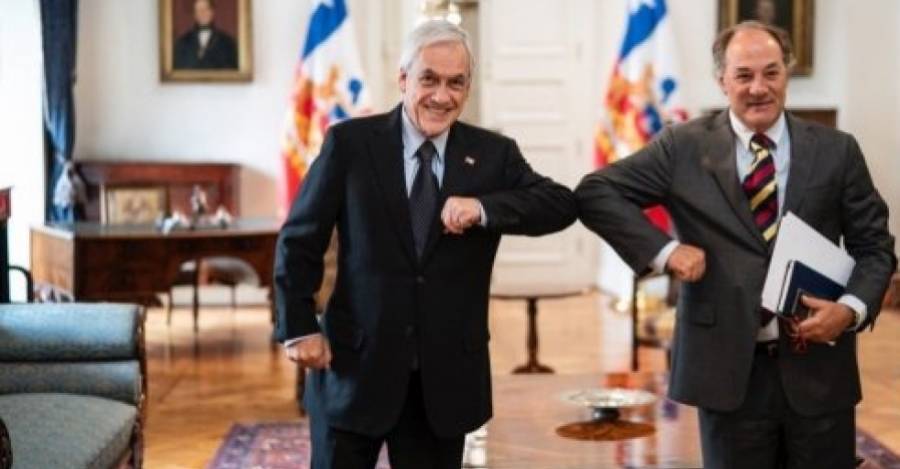 Sebastián Piñera y Juan Sutil - Crédito: Confederación de la Producción y del Comercio.