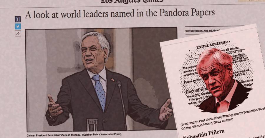 Portada de Los Angeles Times y foto en artículo del The Washington Post