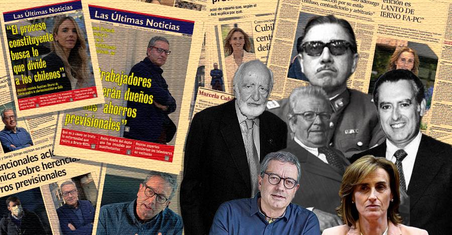 Pinochet, Edwards y los padre e hijo Fontaine y Cubillos