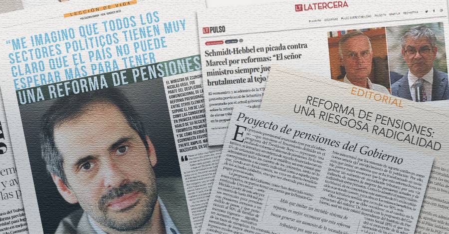 Artículos recientes sobre la discusión por la reforma de pensiones.