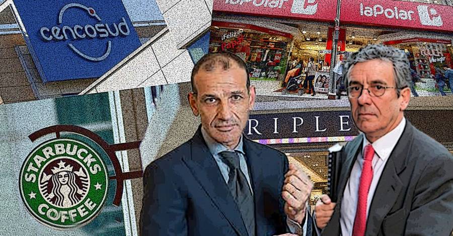 Leonidas Vial, de Larraín Vial de La Polar y Lázaro Calderón, uno de los dueños de Ripley