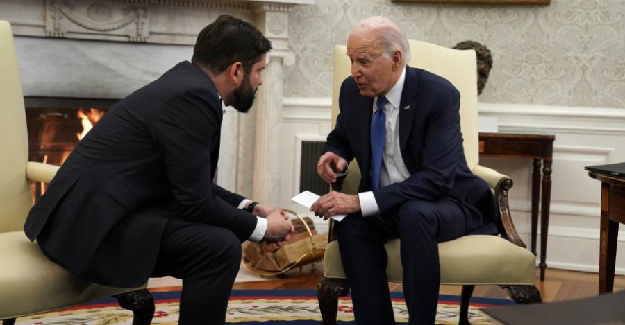 Presidente Gabriel Boric se reúne con  el presidente Joe Biden.