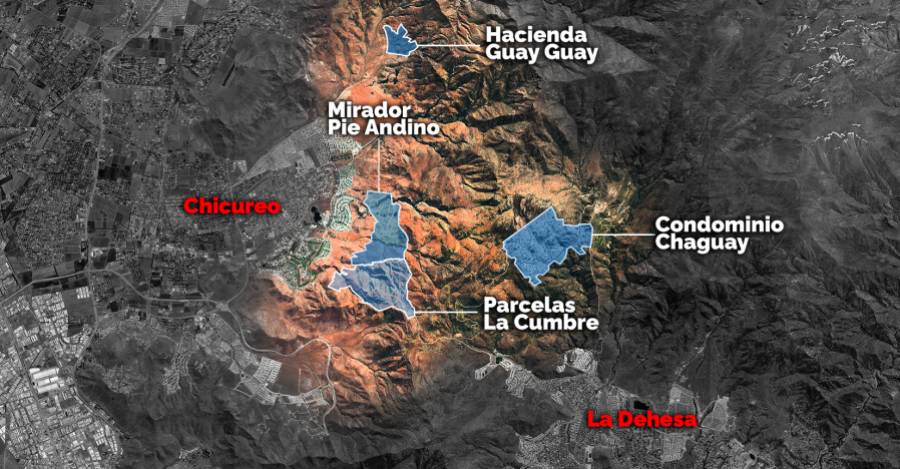 Proyectos inmobiliarios en zona de preservación ecológica de La Dehesa-Chicureo.