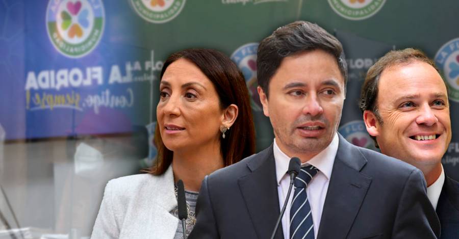 Rodolfo Carter, Cecilia Pérez y Felipe Ward.