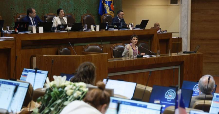 Sala de la Cámara durante el debate que modifica la Ley de Migración y Extranjería.