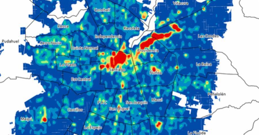 Mapa del geógrafo Juan Correa (Centro Producción del Espacio - CPE-UDLA)