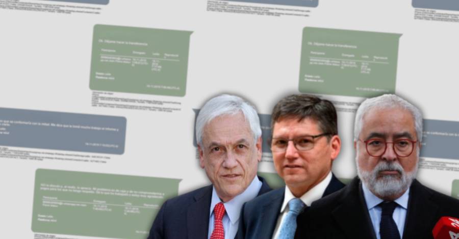 Sebastián Piñera, Jean Pierre Matus y Luis Hermosilla.