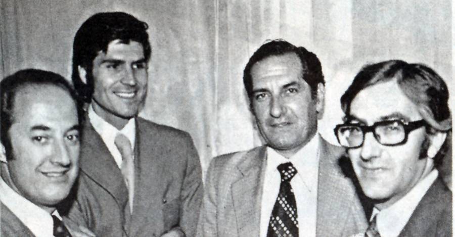 Sergio de Castro, Sergio de la Cuadra, Pablo Baraona y Álvaro Bardón.