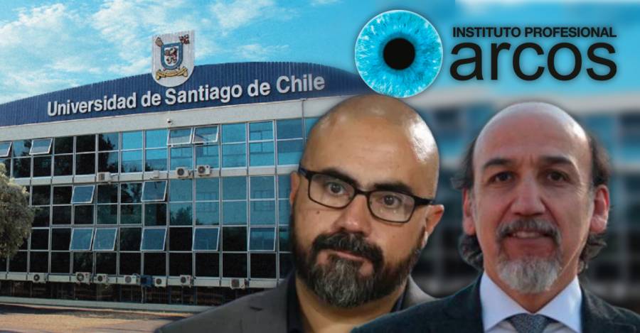 Subsecretario Víctor Orellana y el rector Rodrigo Vidal.