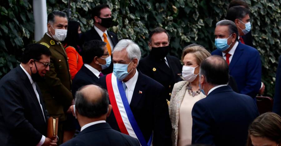 Sebastián Piñera en el Te Deum celebrado el año pasado.