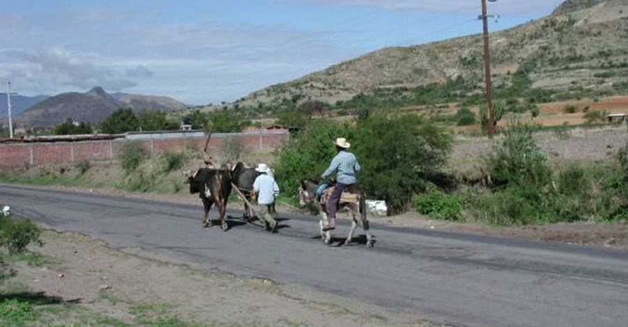 Campesinos zapotecas regresan de la ‘milpa,’ un jardín comunal, en Oaxaca, México. Jeffrey H. Cohen, CC BY-SA