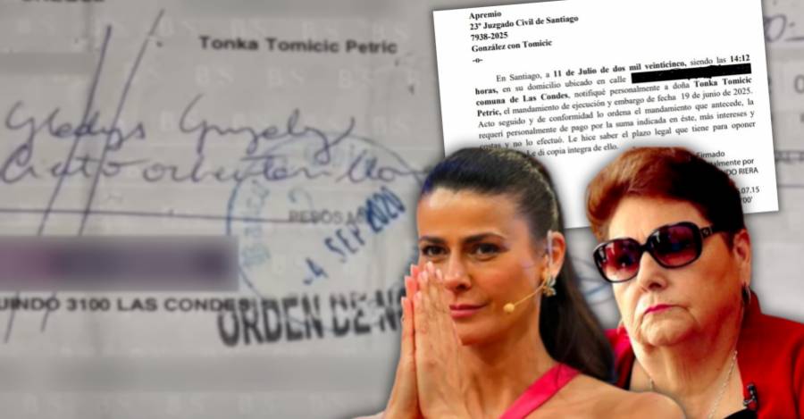 Tonka Tomicic y Gladys González. 