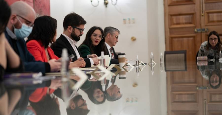 Último Comité Ampliado del primer gabinete. Foto: Presidencia.