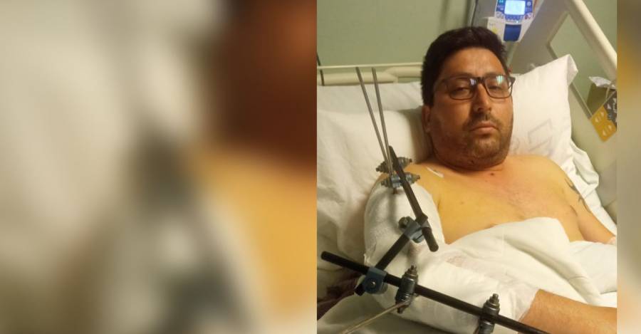 José Huenchuleo internado en el Hospital de Temuco