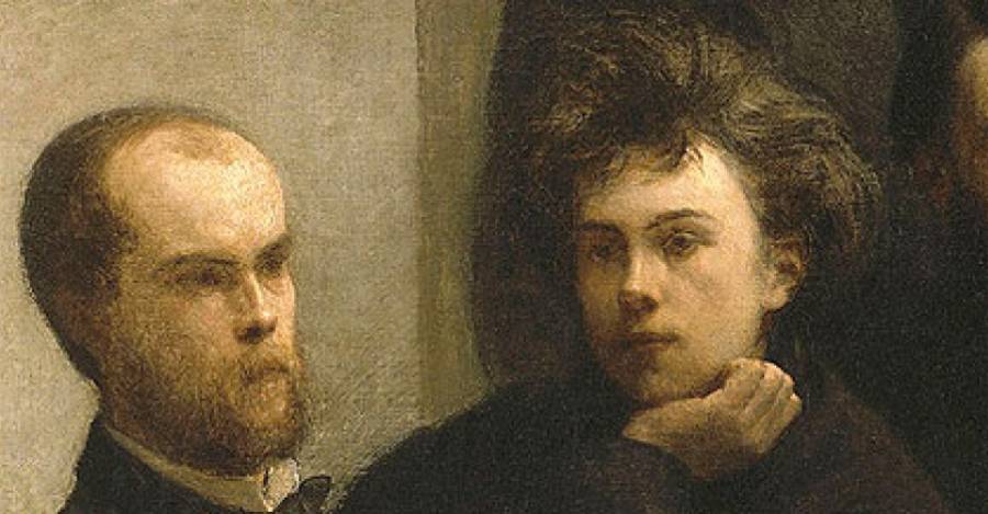 Verlaine y Rimbaud, cuadro de Henri Fantin-Latour (1872).