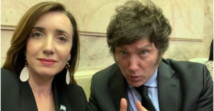 Villaruel y Milei.