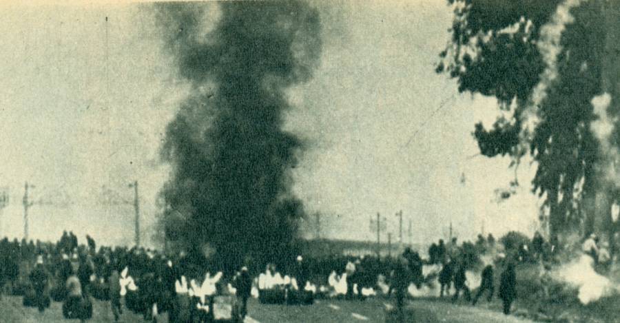 Violencia en el Puente Maipo.