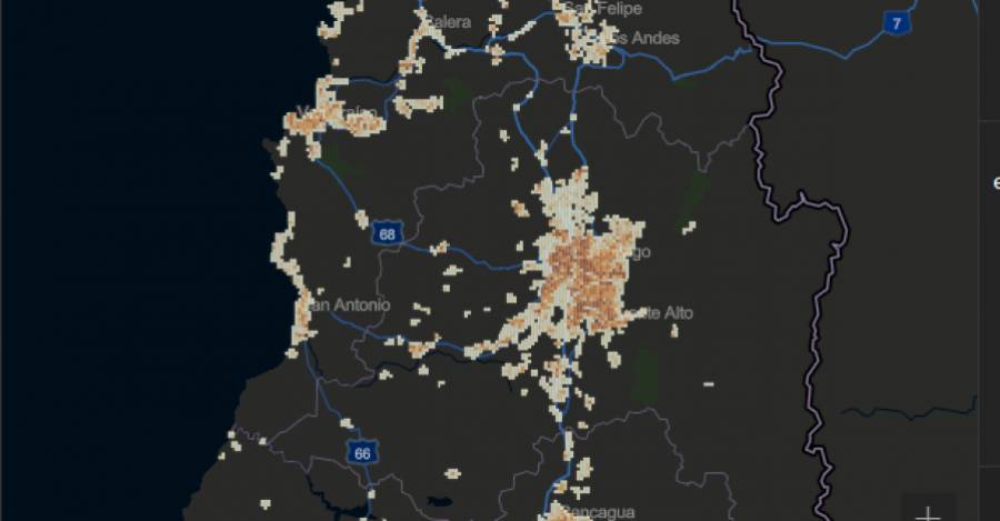Imagen referencial del Visor territorial de datos del Ministerio de Bienes Nacionales