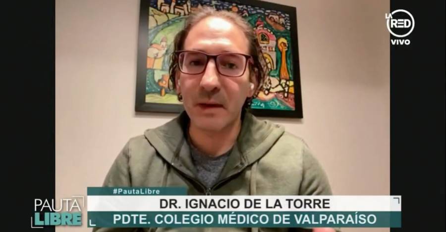 La entrevista al presidente regional del Colmed de Valparaíso, Ignacio de la Torre, fue el escaso aporte de la TV a discutir la crisis sanitaria.