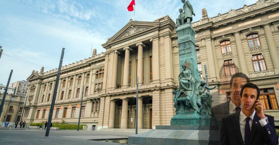 De fondo, la Corte Suprema. En la esquina, ministro de Energía Juan Carlos Jobet